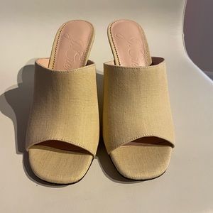 JCrew Wedge mule Bianca